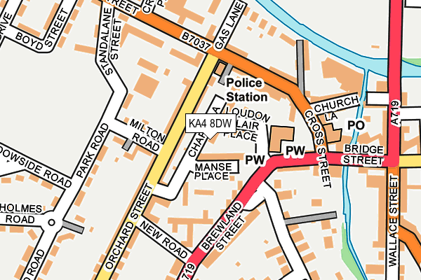 KA4 8DW map - OS OpenMap – Local (Ordnance Survey)
