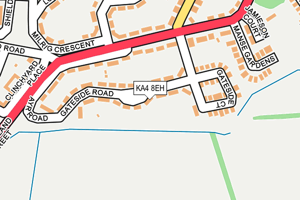 KA4 8EH map - OS OpenMap – Local (Ordnance Survey)