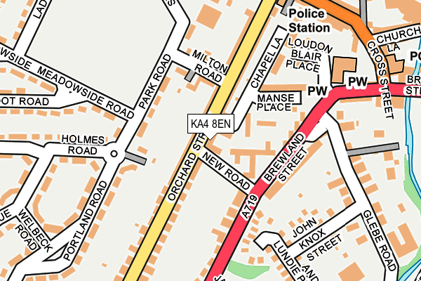 KA4 8EN map - OS OpenMap – Local (Ordnance Survey)