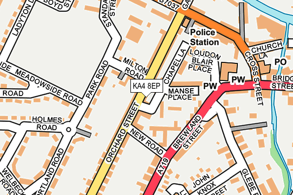 KA4 8EP map - OS OpenMap – Local (Ordnance Survey)