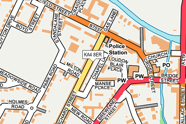 KA4 8ER map - OS OpenMap – Local (Ordnance Survey)