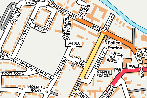 KA4 8EU map - OS OpenMap – Local (Ordnance Survey)