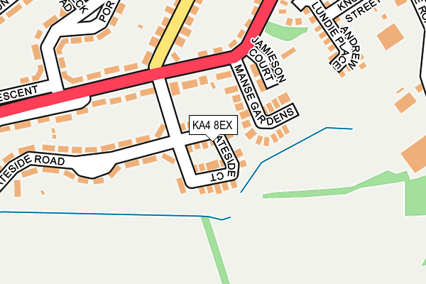 KA4 8EX map - OS OpenMap – Local (Ordnance Survey)