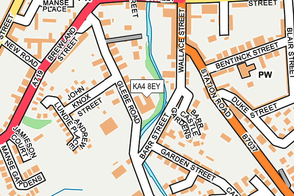 KA4 8EY map - OS OpenMap – Local (Ordnance Survey)