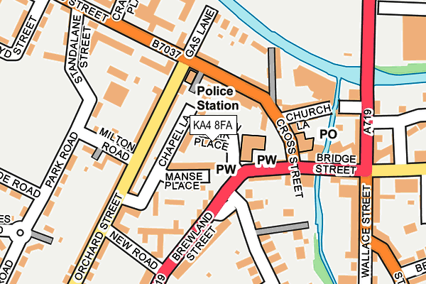 KA4 8FA map - OS OpenMap – Local (Ordnance Survey)