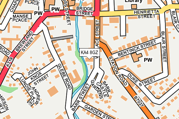 KA4 8GZ map - OS OpenMap – Local (Ordnance Survey)
