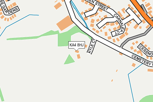 KA4 8HJ map - OS OpenMap – Local (Ordnance Survey)