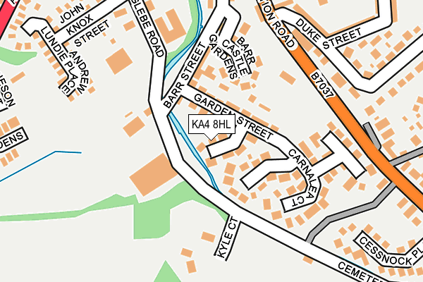 KA4 8HL map - OS OpenMap – Local (Ordnance Survey)