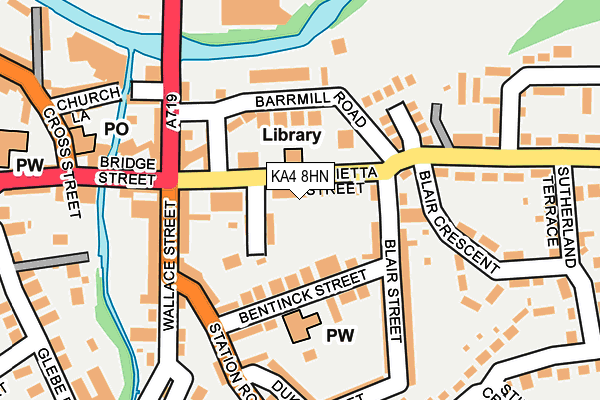 KA4 8HN map - OS OpenMap – Local (Ordnance Survey)