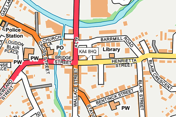 KA4 8HQ map - OS OpenMap – Local (Ordnance Survey)