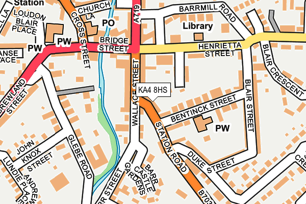 KA4 8HS map - OS OpenMap – Local (Ordnance Survey)