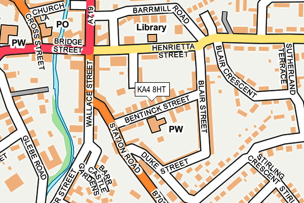 KA4 8HT map - OS OpenMap – Local (Ordnance Survey)