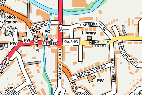 KA4 8HW map - OS OpenMap – Local (Ordnance Survey)