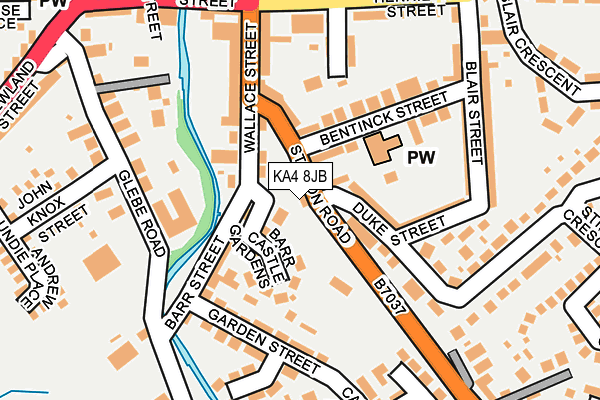 KA4 8JB map - OS OpenMap – Local (Ordnance Survey)