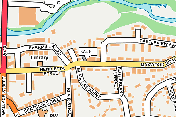 KA4 8JJ map - OS OpenMap – Local (Ordnance Survey)