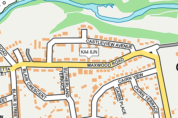 KA4 8JN map - OS OpenMap – Local (Ordnance Survey)