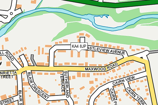 KA4 8JP map - OS OpenMap – Local (Ordnance Survey)