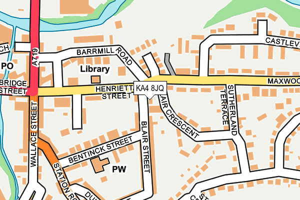 KA4 8JQ map - OS OpenMap – Local (Ordnance Survey)