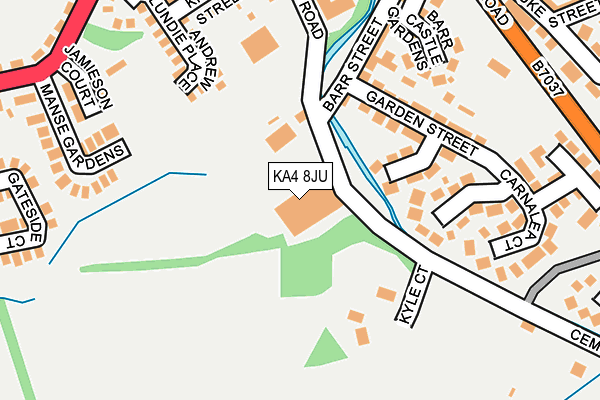 KA4 8JU map - OS OpenMap – Local (Ordnance Survey)