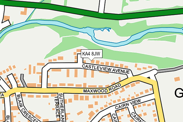 KA4 8JW map - OS OpenMap – Local (Ordnance Survey)
