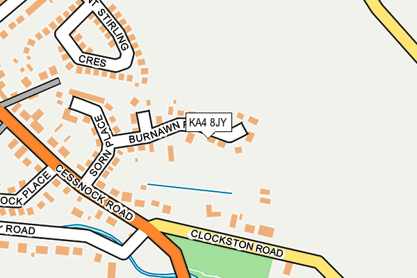 KA4 8JY map - OS OpenMap – Local (Ordnance Survey)