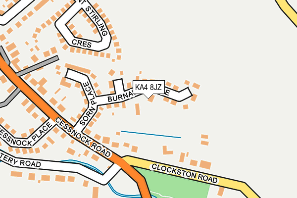 KA4 8JZ map - OS OpenMap – Local (Ordnance Survey)
