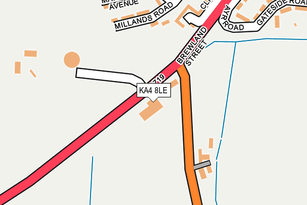 KA4 8LE map - OS OpenMap – Local (Ordnance Survey)