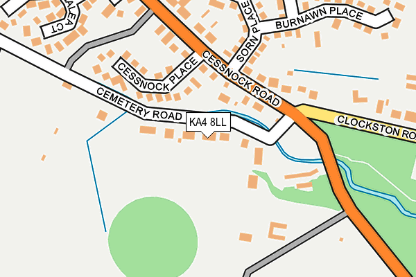 KA4 8LL map - OS OpenMap – Local (Ordnance Survey)