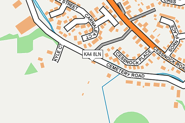 KA4 8LN map - OS OpenMap – Local (Ordnance Survey)