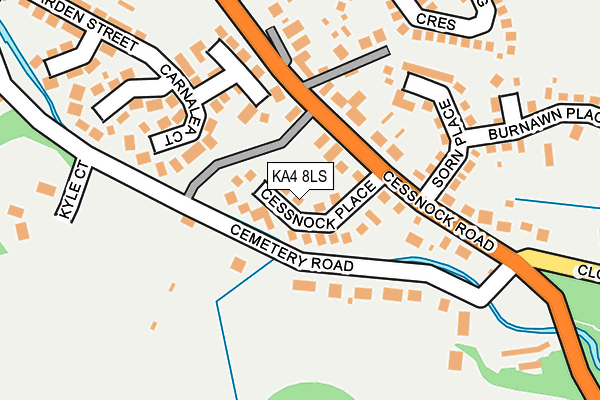 KA4 8LS map - OS OpenMap – Local (Ordnance Survey)