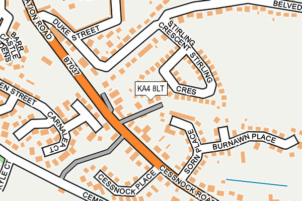 KA4 8LT map - OS OpenMap – Local (Ordnance Survey)