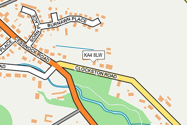 KA4 8LW map - OS OpenMap – Local (Ordnance Survey)