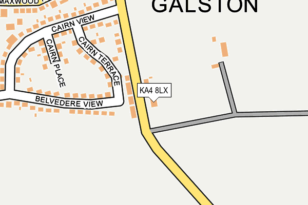 KA4 8LX map - OS OpenMap – Local (Ordnance Survey)