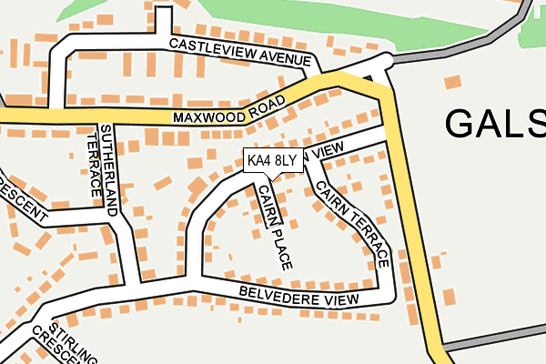 KA4 8LY map - OS OpenMap – Local (Ordnance Survey)