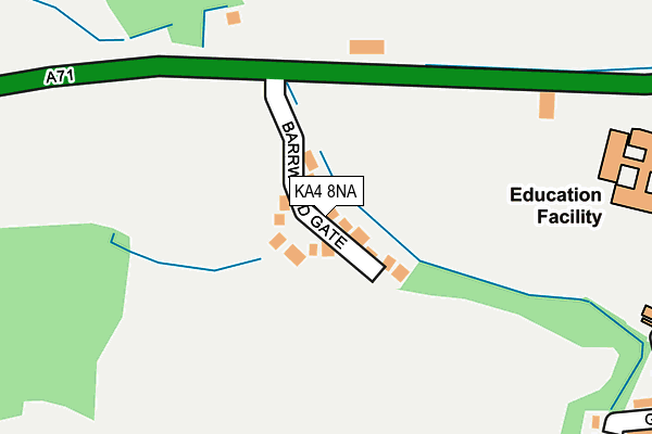 KA4 8NA map - OS OpenMap – Local (Ordnance Survey)