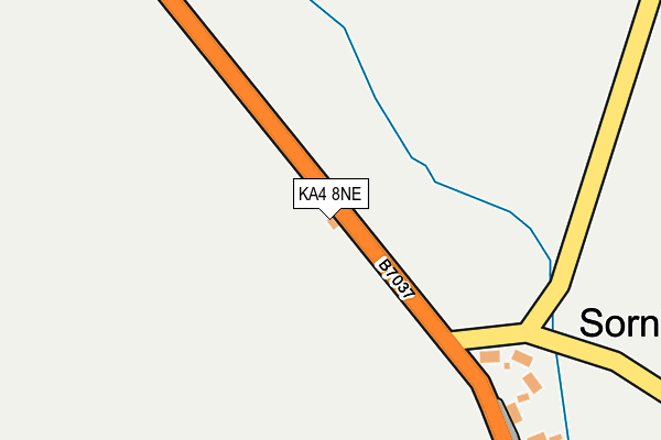 KA4 8NE map - OS OpenMap – Local (Ordnance Survey)