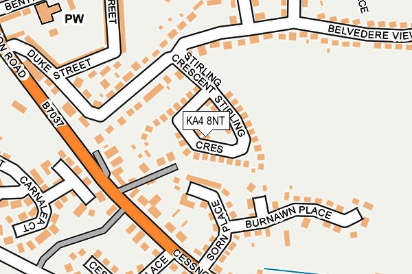KA4 8NT map - OS OpenMap – Local (Ordnance Survey)
