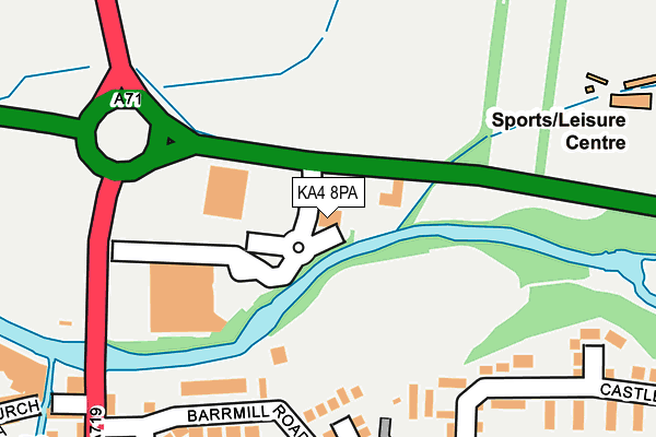 KA4 8PA map - OS OpenMap – Local (Ordnance Survey)