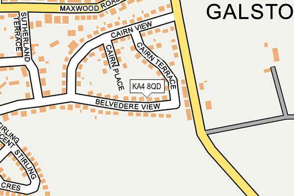 KA4 8QD map - OS OpenMap – Local (Ordnance Survey)