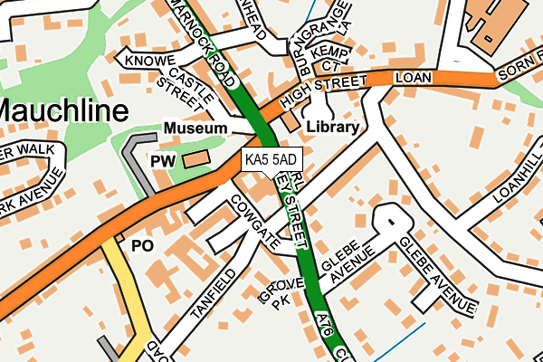 KA5 5AD map - OS OpenMap – Local (Ordnance Survey)