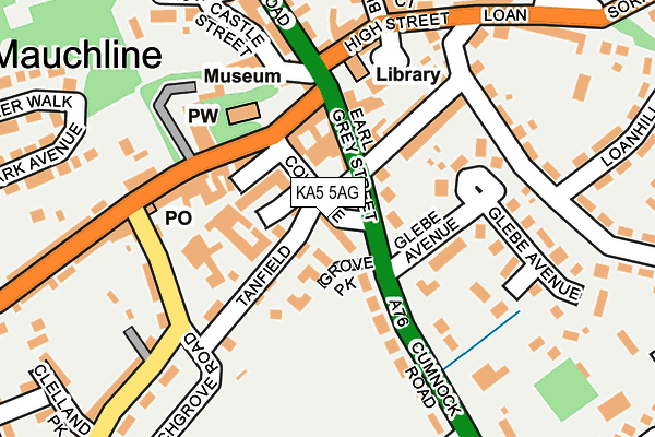 KA5 5AG map - OS OpenMap – Local (Ordnance Survey)