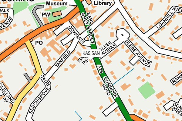 KA5 5AN map - OS OpenMap – Local (Ordnance Survey)