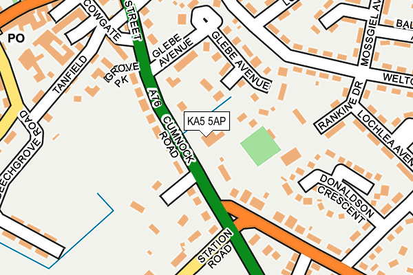 KA5 5AP map - OS OpenMap – Local (Ordnance Survey)