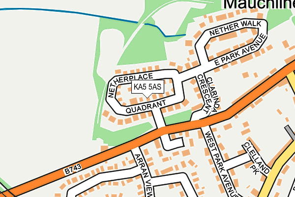 KA5 5AS map - OS OpenMap – Local (Ordnance Survey)