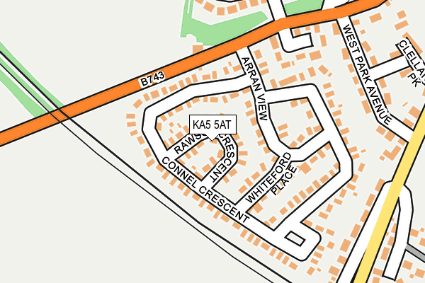 KA5 5AT map - OS OpenMap – Local (Ordnance Survey)