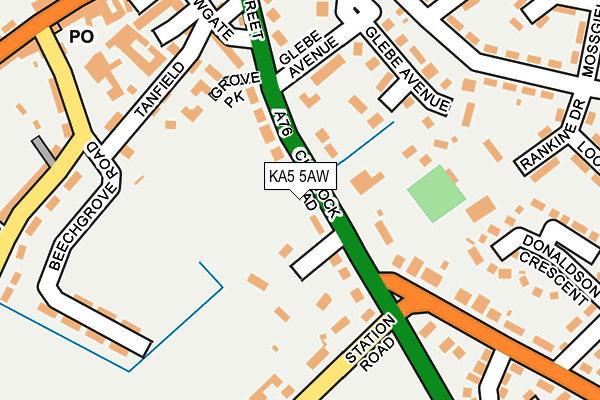 KA5 5AW map - OS OpenMap – Local (Ordnance Survey)
