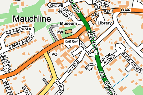 KA5 5AY map - OS OpenMap – Local (Ordnance Survey)