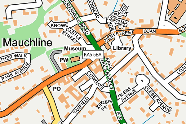 KA5 5BA map - OS OpenMap – Local (Ordnance Survey)