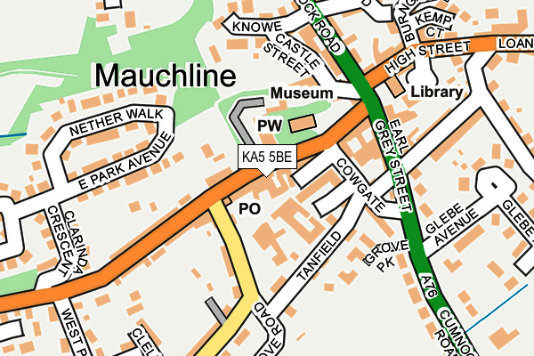 KA5 5BE map - OS OpenMap – Local (Ordnance Survey)