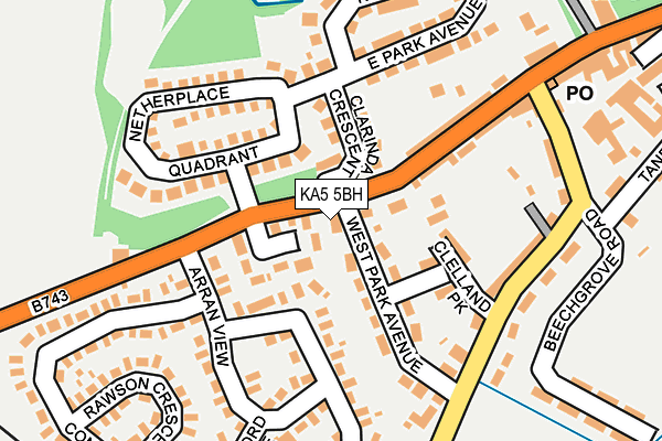 KA5 5BH map - OS OpenMap – Local (Ordnance Survey)